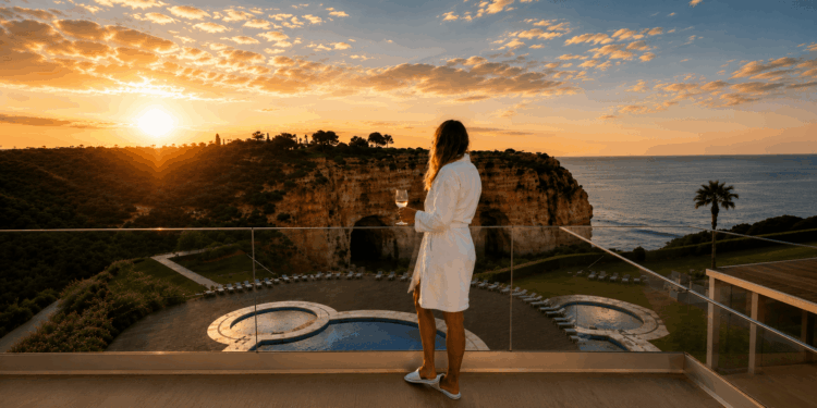Algarve, em Portugal, tem praias maravilhosas para brasileiros curtirem o verão europeu - Crédito: Paty Moraes Nobre/Arquivo Pessoal