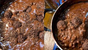 Canjica de chocolate