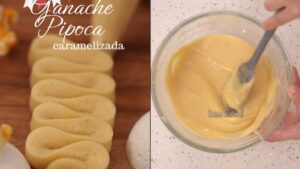 Ganache de pipoca caramelizada
