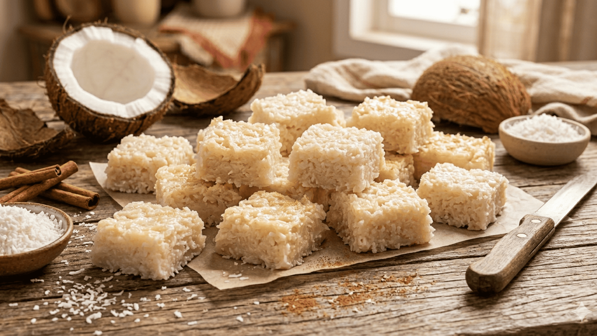 Receita de cocada caseira tradicional: o segredo para ficar durinha por fora e úmida por dentro
