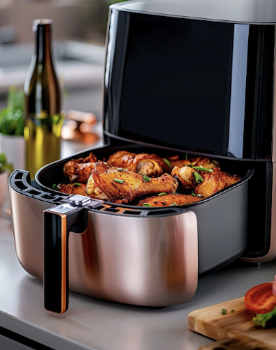 Truques para sua Airfryer ficar mais potente. Foto: Magnific