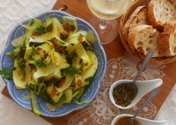 carpaccio de abobrinha