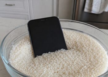 celular no arroz