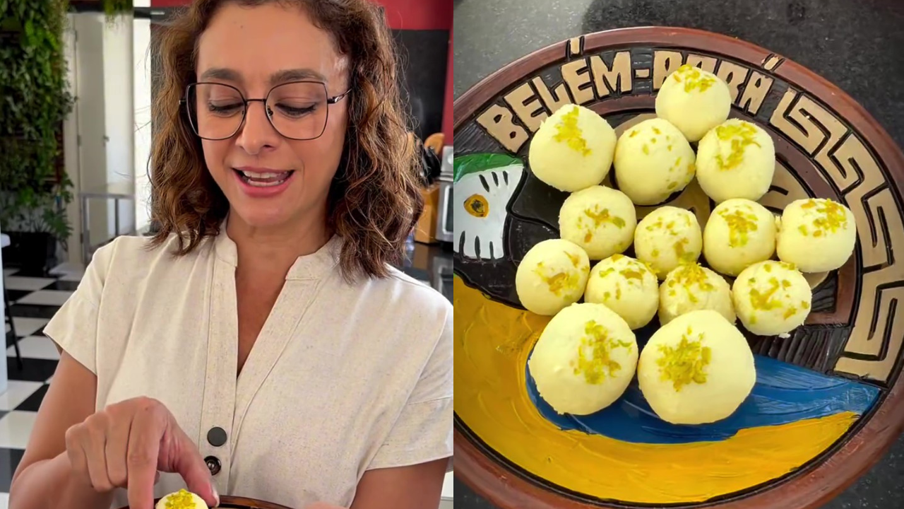 Aprenda o docinho fit da Catia Fonseca que leva só 2 ingredientes
