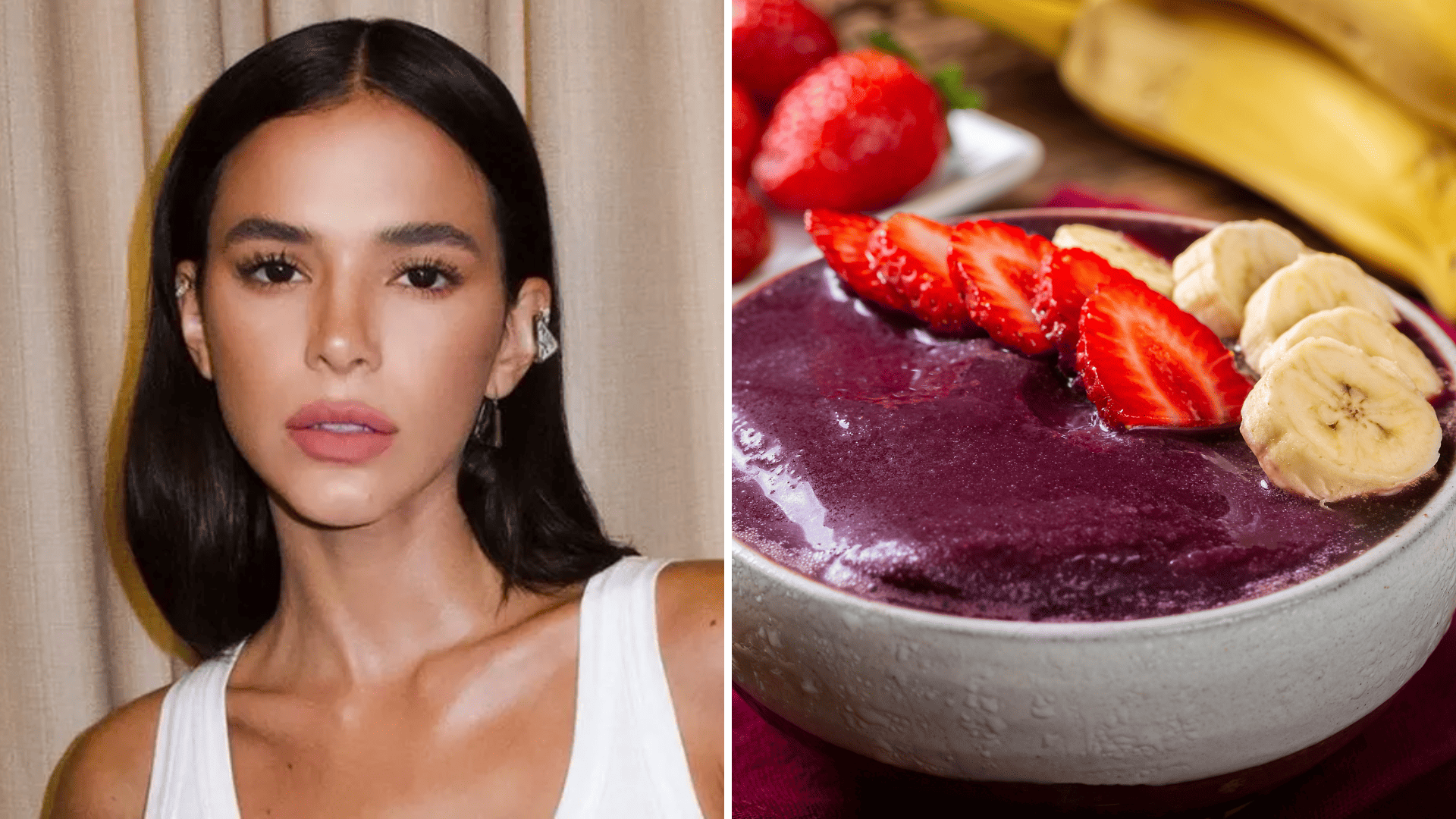 Açaí com uma cremosidade incrível: veja preparo favorito de Bruna Marquezine