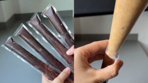 Sacolé caseiro de chocolate com café utilizando apenas 5 ingredientes