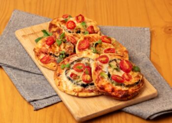 mini pizza de berinjela