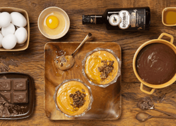 Mousse de chocolate com azeite de oliva. Reprodução: Divulgação
