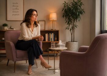 Gestão de carreira: mulher refletindo antes de uma conversa importante sobre sua vida profissional