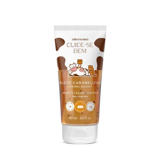 Sabonete Líquido Corporal Cuide-se Bem Deleite Caramelizado O Boticário. Crédito: Divulgação